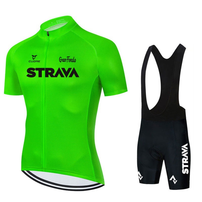 Herren Fahrradbekleidung Set Trikot und Bib-Shorts Atmungsaktiv Polyester-Spandex 4