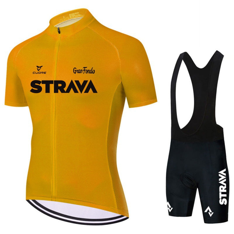 Herren Fahrradbekleidung Set Trikot und Bib-Shorts Atmungsaktiv Polyester-Spandex 5