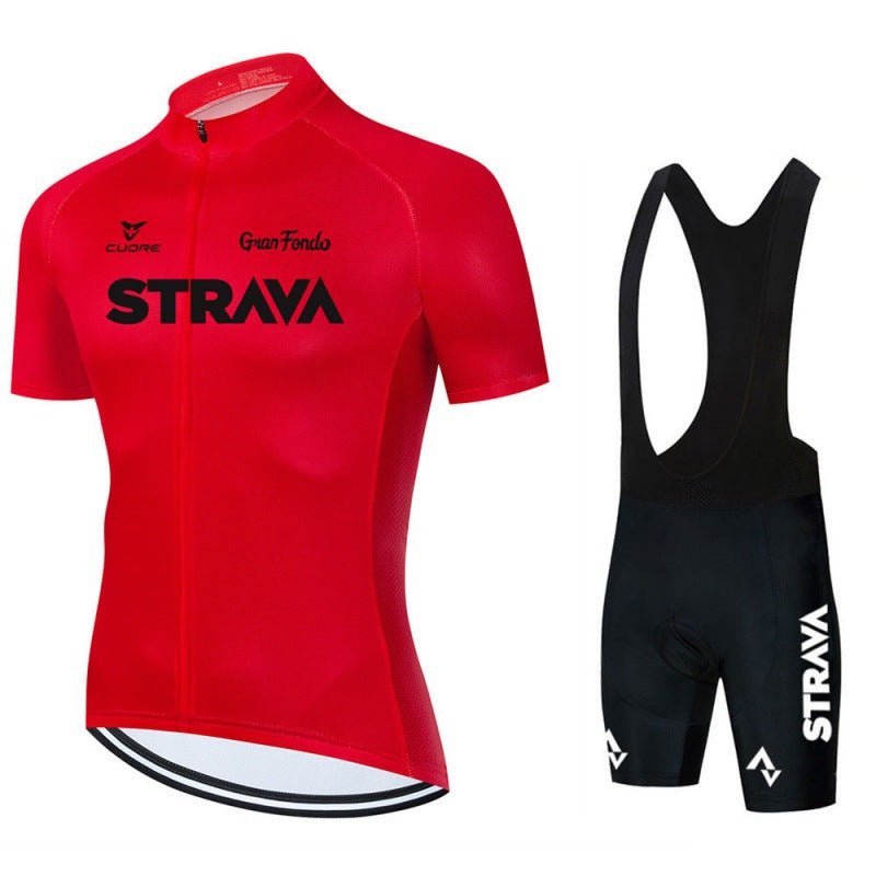 Herren Fahrradbekleidung Set Trikot und Bib-Shorts Atmungsaktiv Polyester-Spandex 8