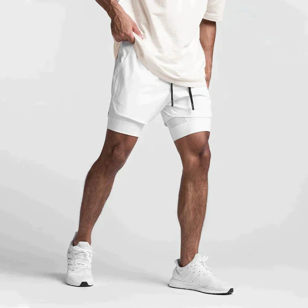 Herren Fitness-Shorts Leicht Atmungsaktiv Flexibel 0