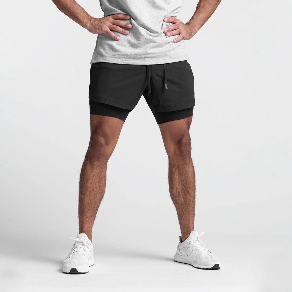 Herren Fitness-Shorts Leicht Atmungsaktiv Flexibel 6