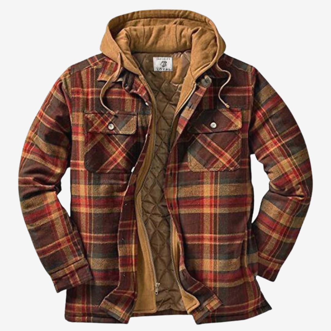 Herren Flanelljacke Bequem Klassisches Design Hochwertiger Stoff 1