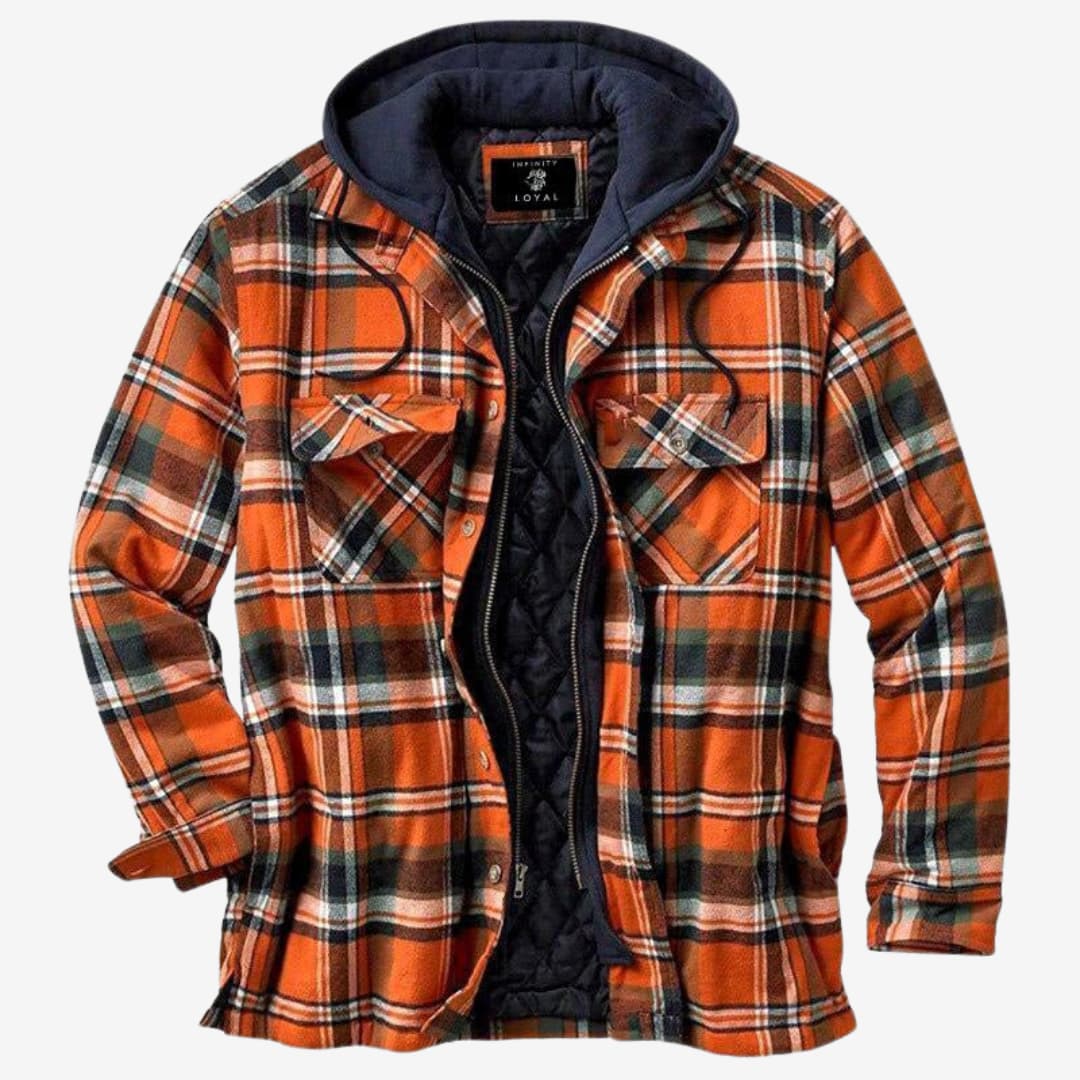 Herren Flanelljacke Bequem Klassisches Design Hochwertiger Stoff 2