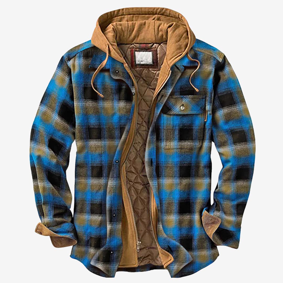 Herren Flanelljacke Bequem Klassisches Design Hochwertiger Stoff 5