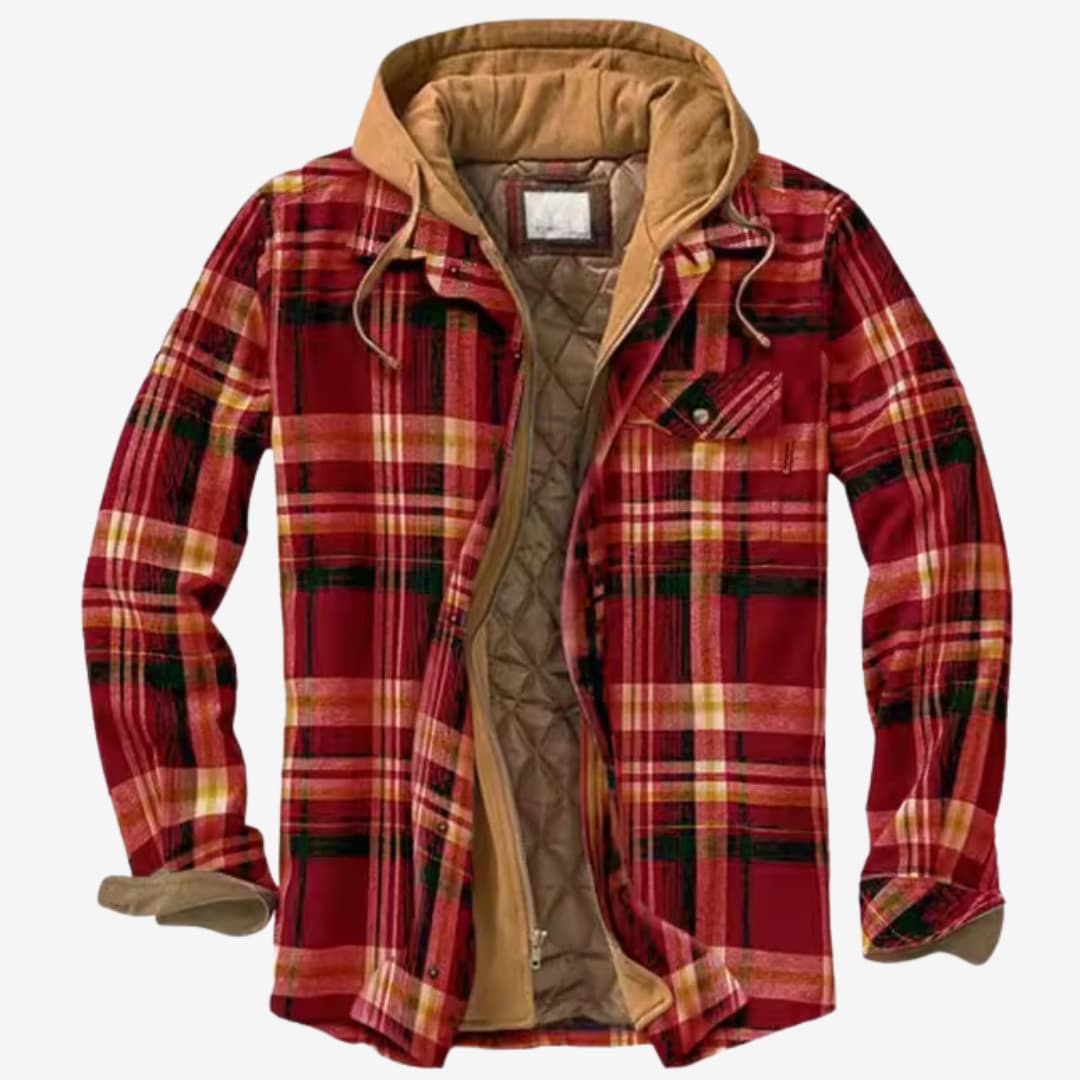 Herren Flanelljacke Bequem Klassisches Design Hochwertiger Stoff 6