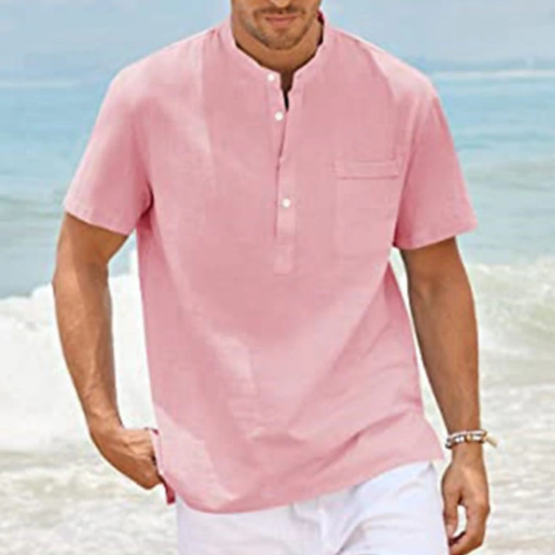 Herren Hemd Langarm Elegant Entspannt Baumwolle 3