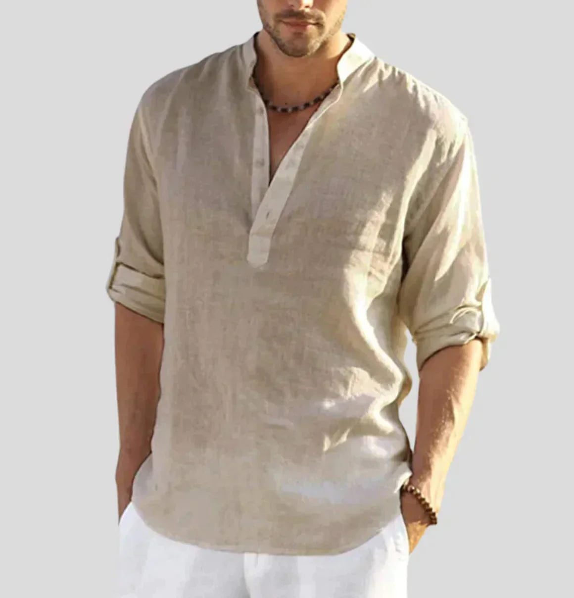 Herren Hemd Langarm Elegantes Design Atmungsaktiv Hochwertige Materialien 1