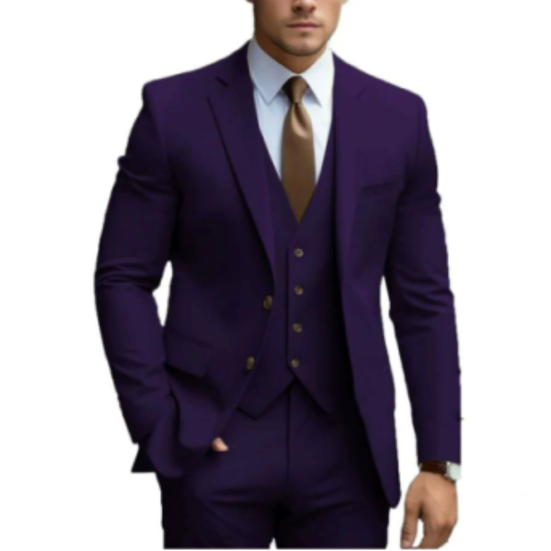 Herren Hochzeitsanzug 3-teilig Maßgeschneiderte Eleganz 4