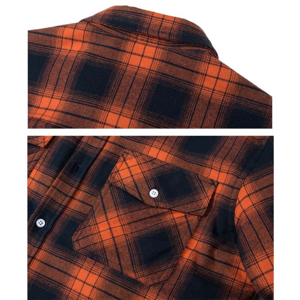 Herren Jacke Fleecegefüttert Karierte Warm Bequem Hochwertig 2