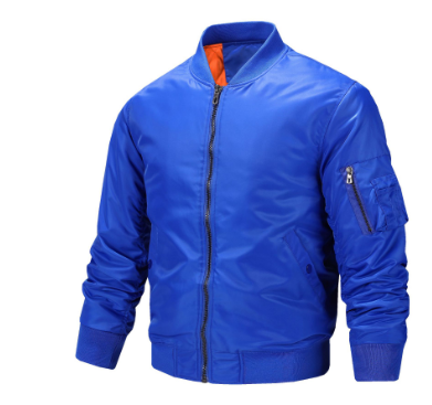 Herren Jacke Klassische Bomberjacke Leicht mit Reißverschluss 2