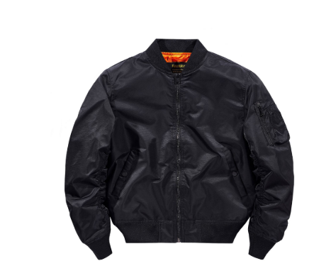 Herren Jacke Klassische Bomberjacke Leicht mit Reißverschluss 5