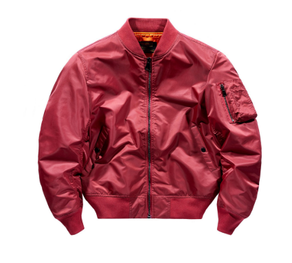 Herren Jacke Klassische Bomberjacke Leicht mit Reißverschluss 7