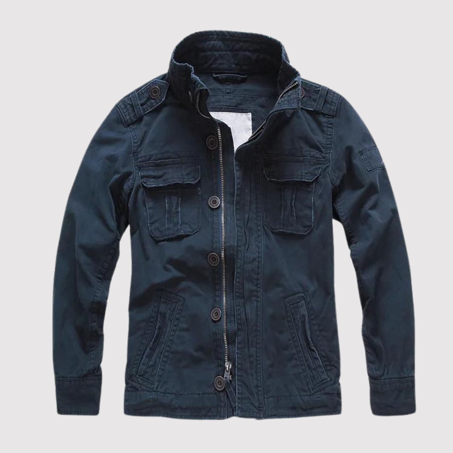 Herren Jeansjacke Retro Stil Hochwertiger Denim 2