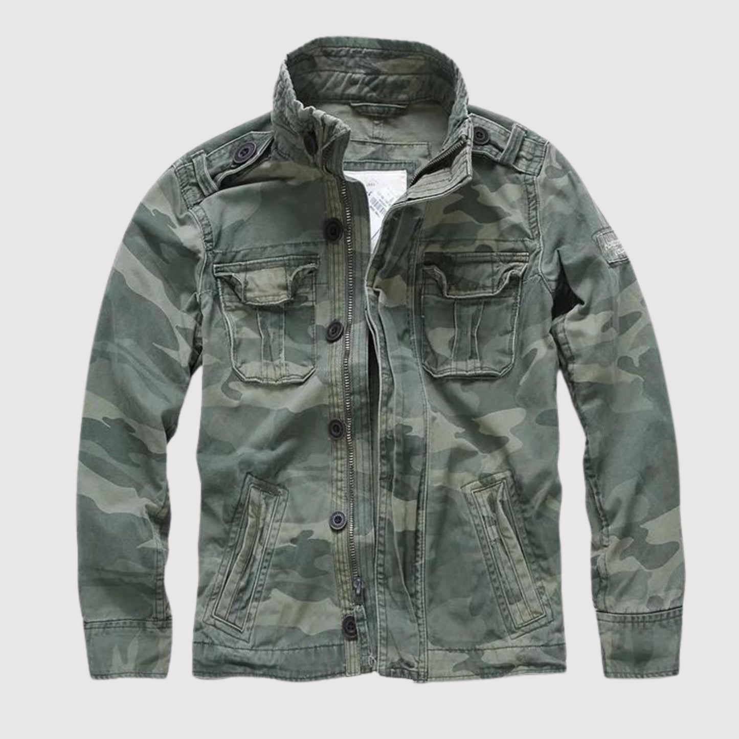 Herren Jeansjacke Retro Stil Hochwertiger Denim 8