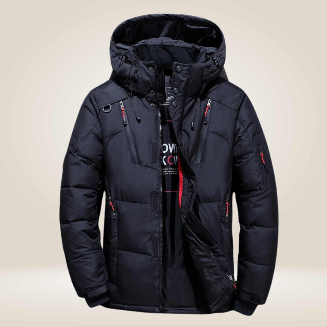 Herren Mantel Lang Warm Wasser- und Windabweisend Hochisolierend für Winter 1