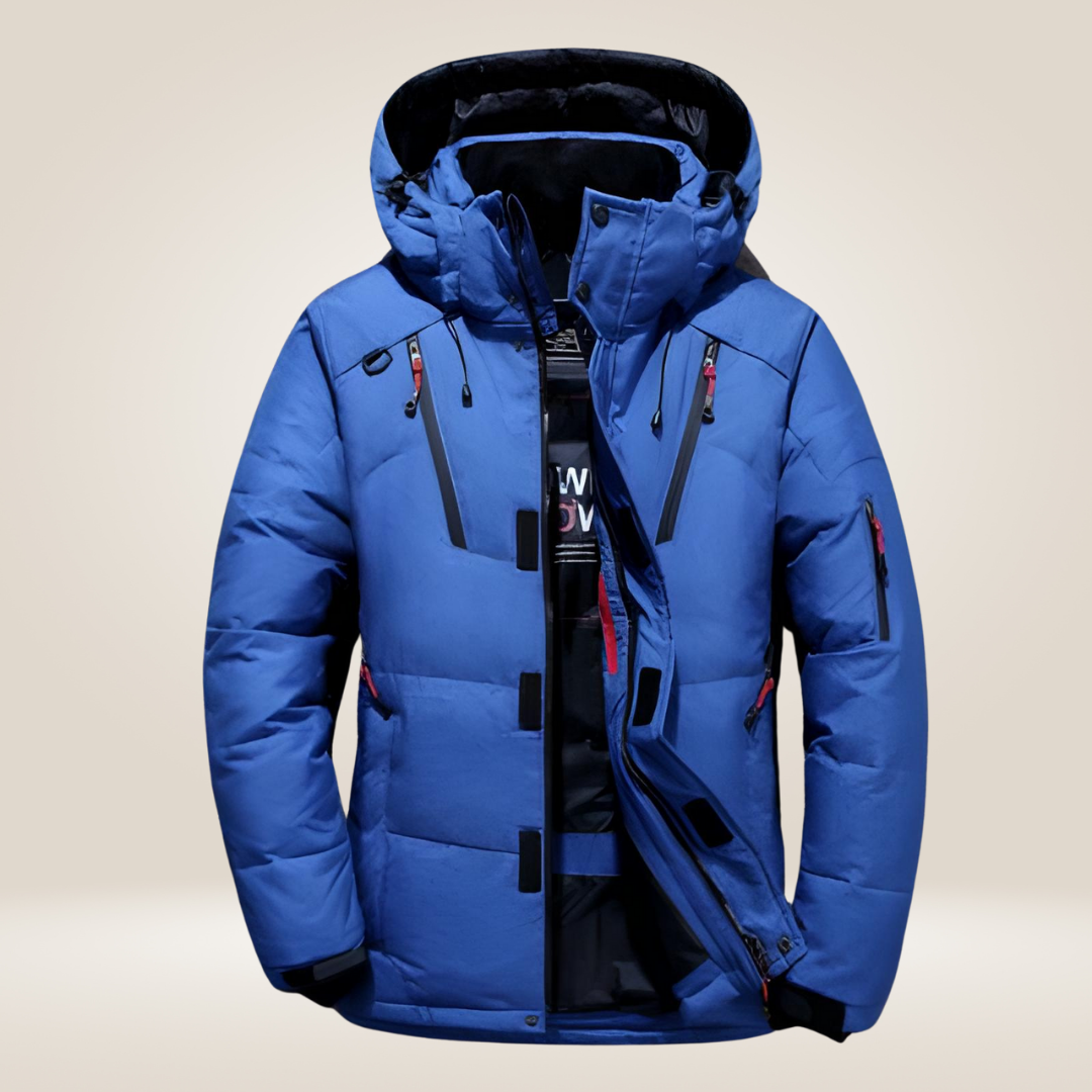 Herren Mantel Lang Warm Wasser- und Windabweisend Hochisolierend für Winter 2