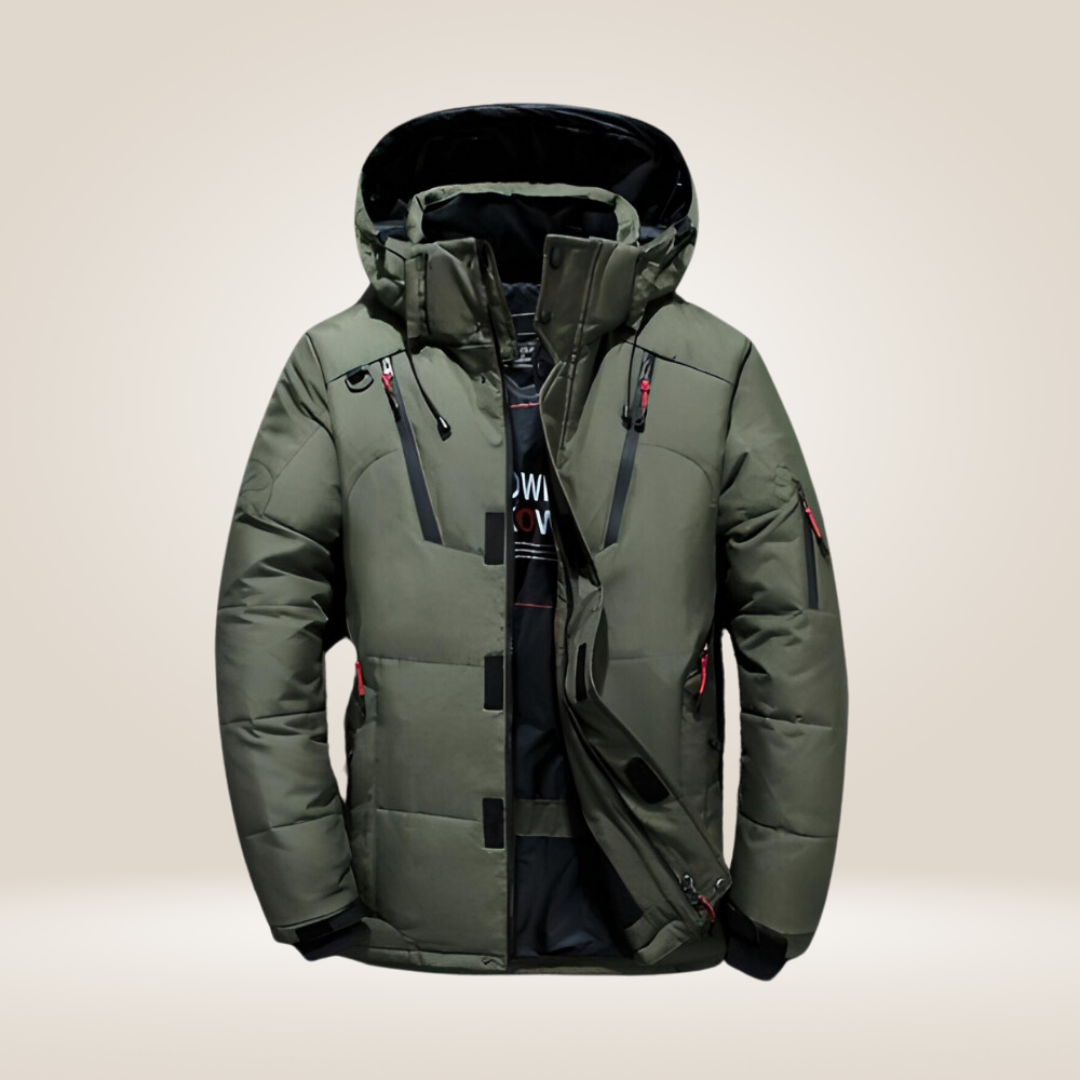 Herren Mantel Lang Warm Wasser- und Windabweisend Hochisolierend für Winter 3