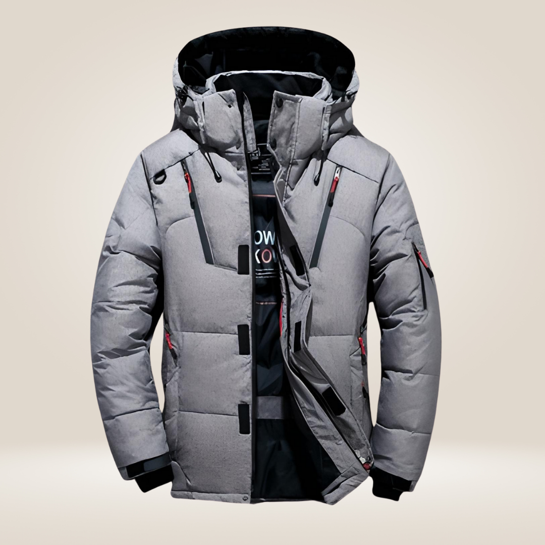 Herren Mantel Lang Warm Wasser- und Windabweisend Hochisolierend für Winter 4