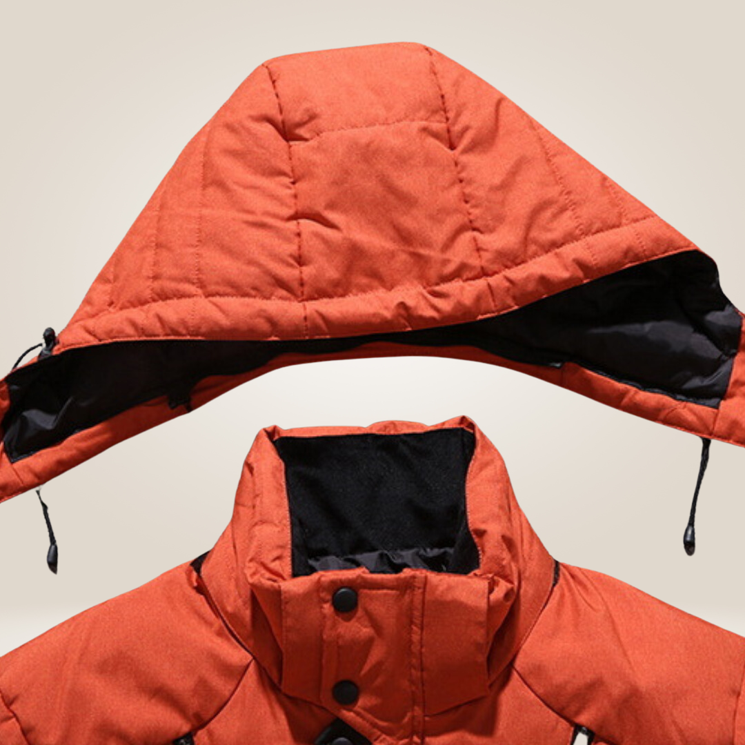 Herren Mantel Lang Warm Wasser- und Windabweisend Hochisolierend für Winter 6