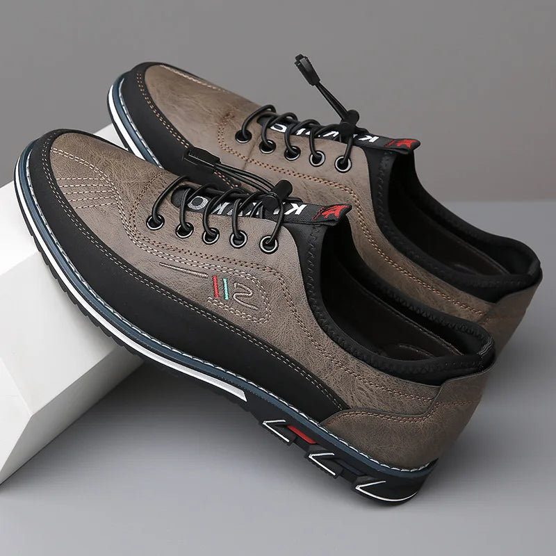 Herren Oxford-Schuhe Atmungsaktiv Bequem Schwarz Flexibles Design 10