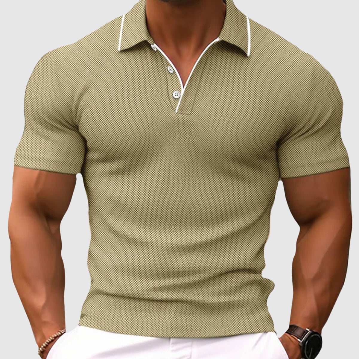 Herren Polo Shirt Modern Bequem Hochwertiger Stoff Atmungsaktiv 0