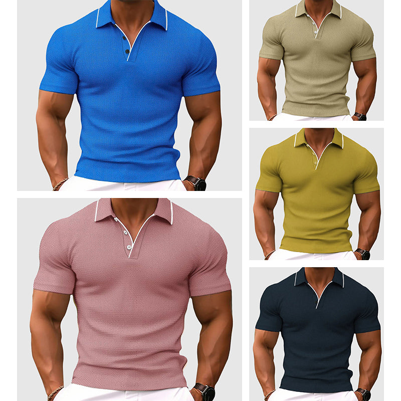 Herren Polo Shirt Modern Bequem Hochwertiger Stoff Atmungsaktiv 5
