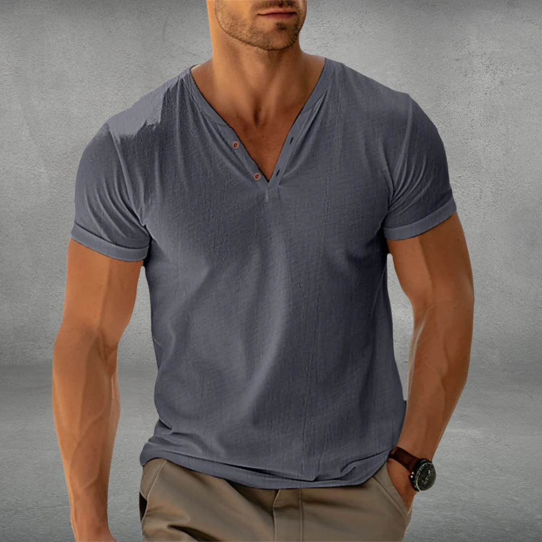 Herren Polo Shirt Slim Fit Atmungsaktive Baumwolle Knitterfrei 1