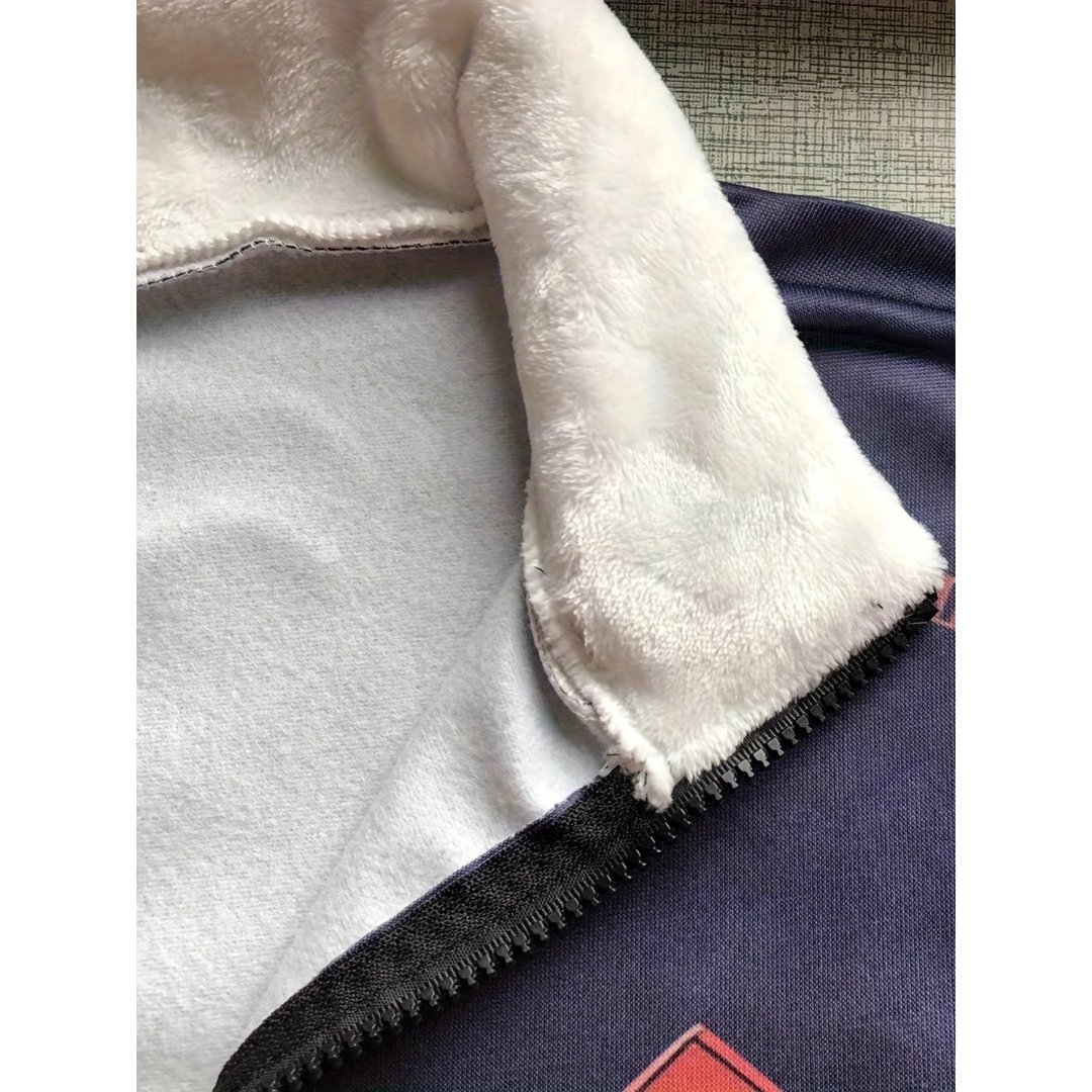 Herren Pullover Langarm Reißverschluss Warm Hochwertiges Material 1