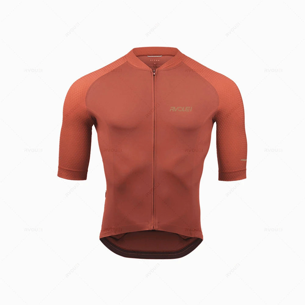 Herren Radsport Trikot Set Langarm Atmungsaktiv Polyester mit 19D Gel-Kissen 6