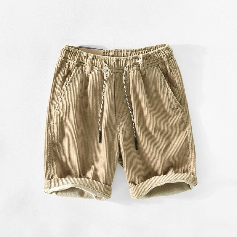 Herren Shorts Kord Bequem Lockere Passform Weiches Material 0