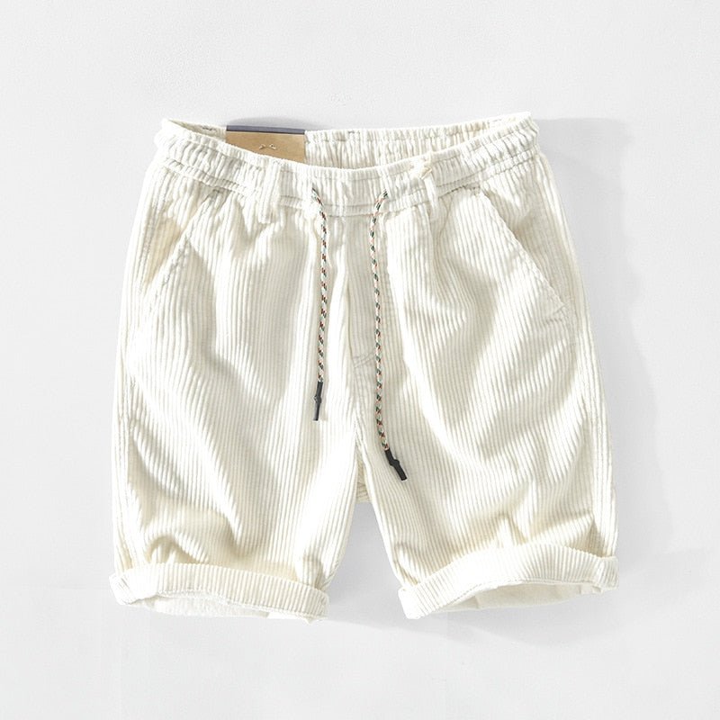 Herren Shorts Kord Bequem Lockere Passform Weiches Material 5