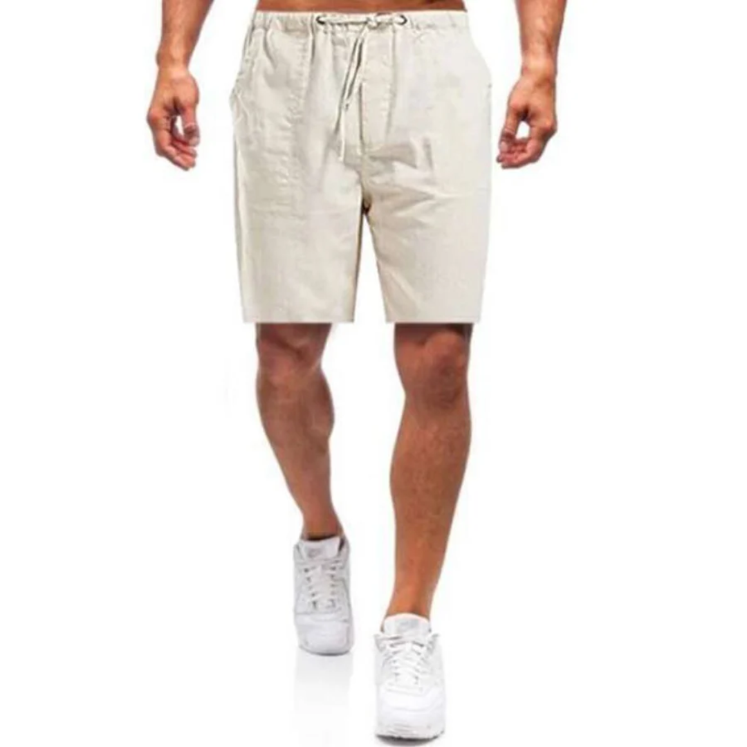 Herren Shorts Lässig Atmungsaktiv Verstellbarer Bund 2