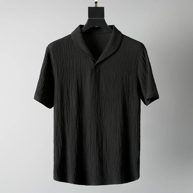Herren Sommer Set Kurzarmhemd und Shorts Atmungsaktiv Leicht Baumwolle 4