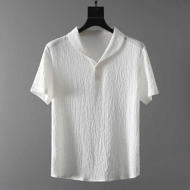 Herren Sommer Set Kurzarmhemd und Shorts Atmungsaktiv Leicht Baumwolle 5