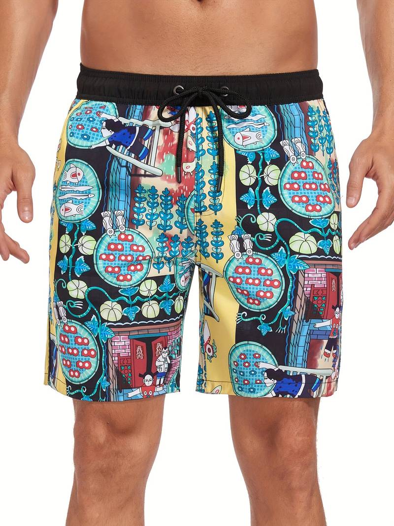 Herren Strandshorts Atmungsaktiv Schnell Trocknend Komfortabel Freizeit 0