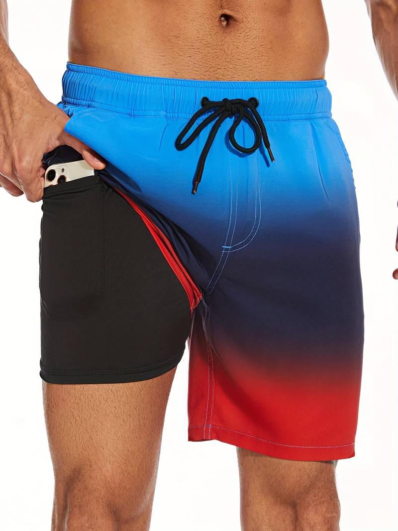 Herren Strandshorts Atmungsaktiv Schnell Trocknend Komfortabel Freizeit 11