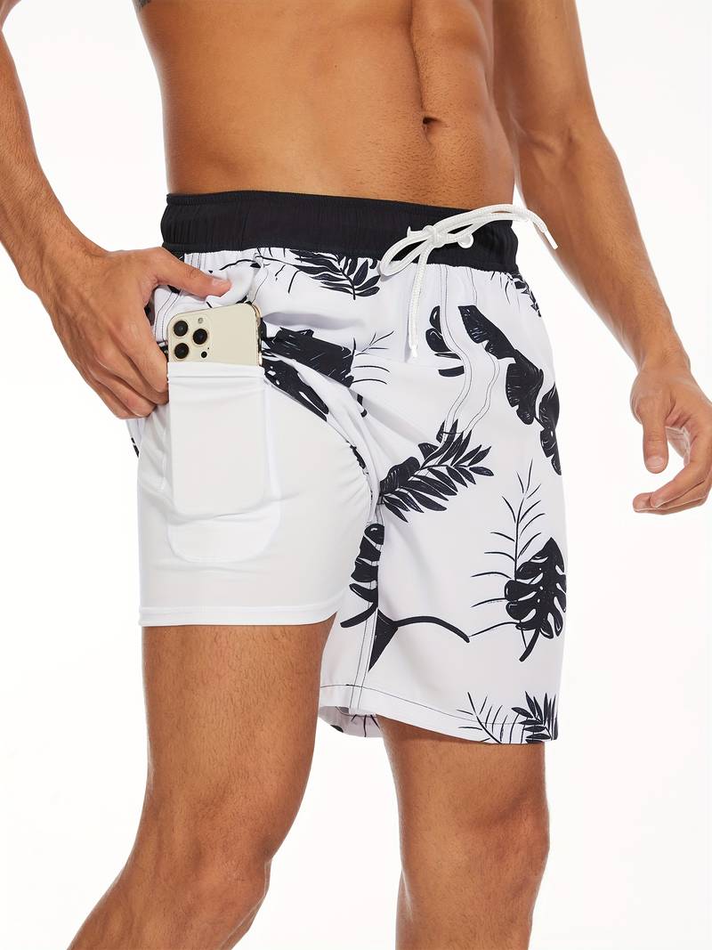 Herren Strandshorts Atmungsaktiv Schnell Trocknend Komfortabel Freizeit 12