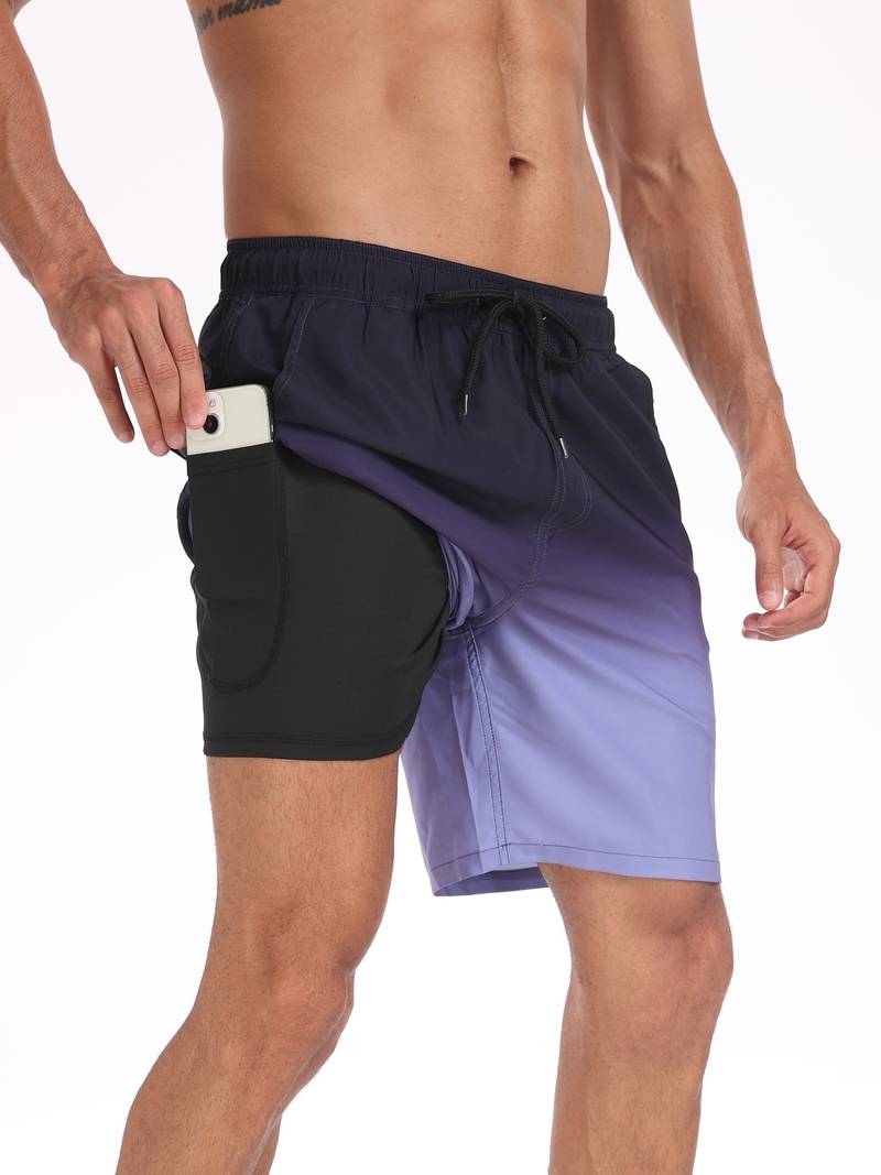 Herren Strandshorts Atmungsaktiv Schnell Trocknend Komfortabel Freizeit 13