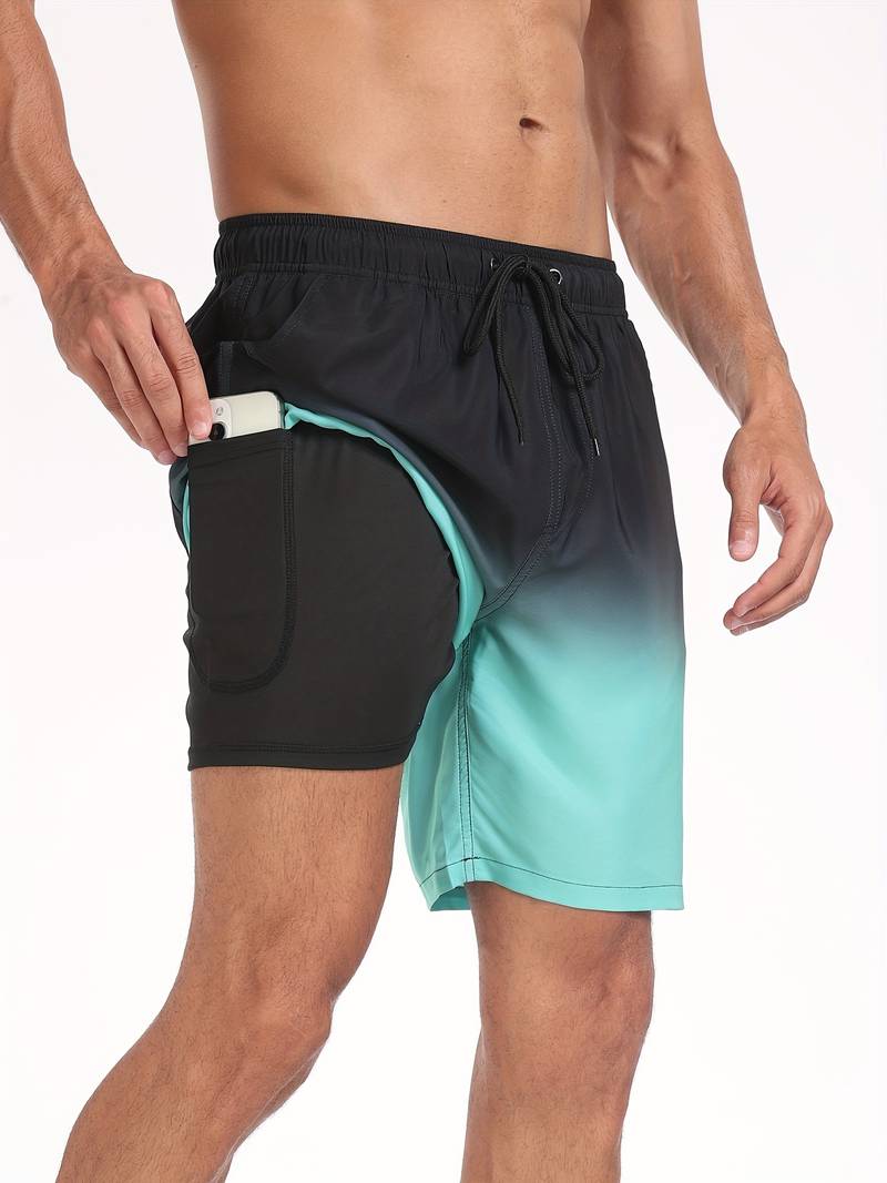 Herren Strandshorts Atmungsaktiv Schnell Trocknend Komfortabel Freizeit 14
