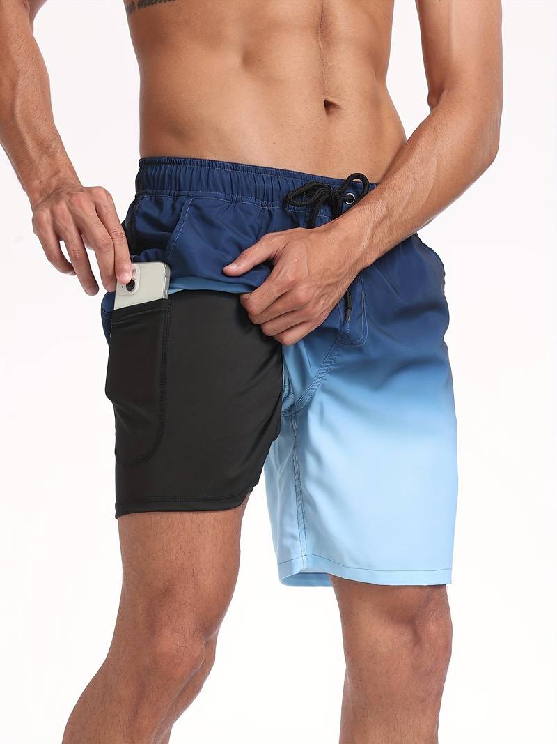 Herren Strandshorts Atmungsaktiv Schnell Trocknend Komfortabel Freizeit 16