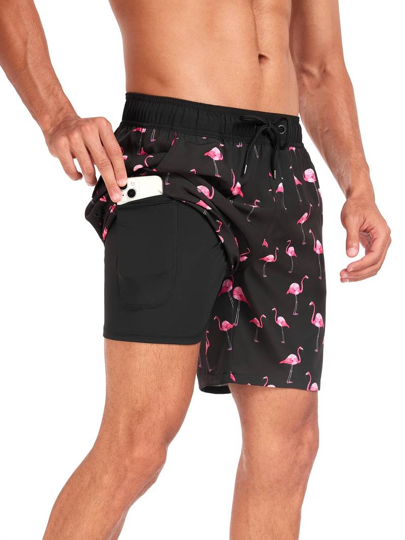 Herren Strandshorts Atmungsaktiv Schnell Trocknend Komfortabel Freizeit 17