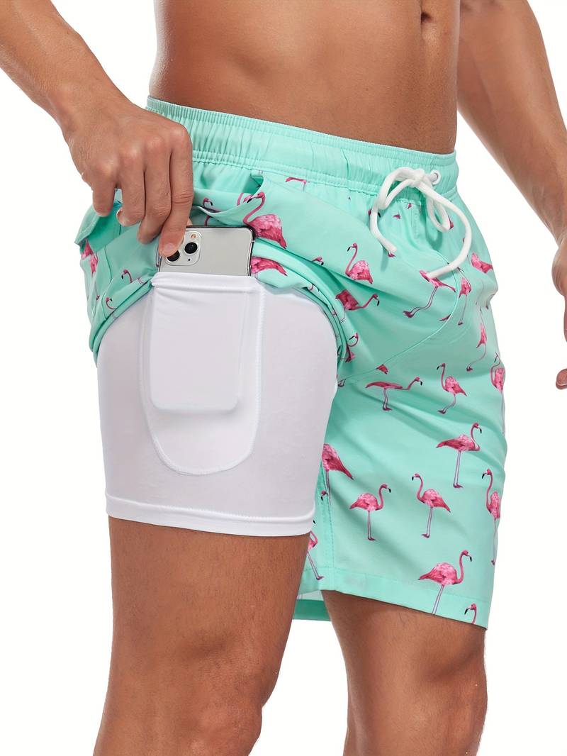 Herren Strandshorts Atmungsaktiv Schnell Trocknend Komfortabel Freizeit 2