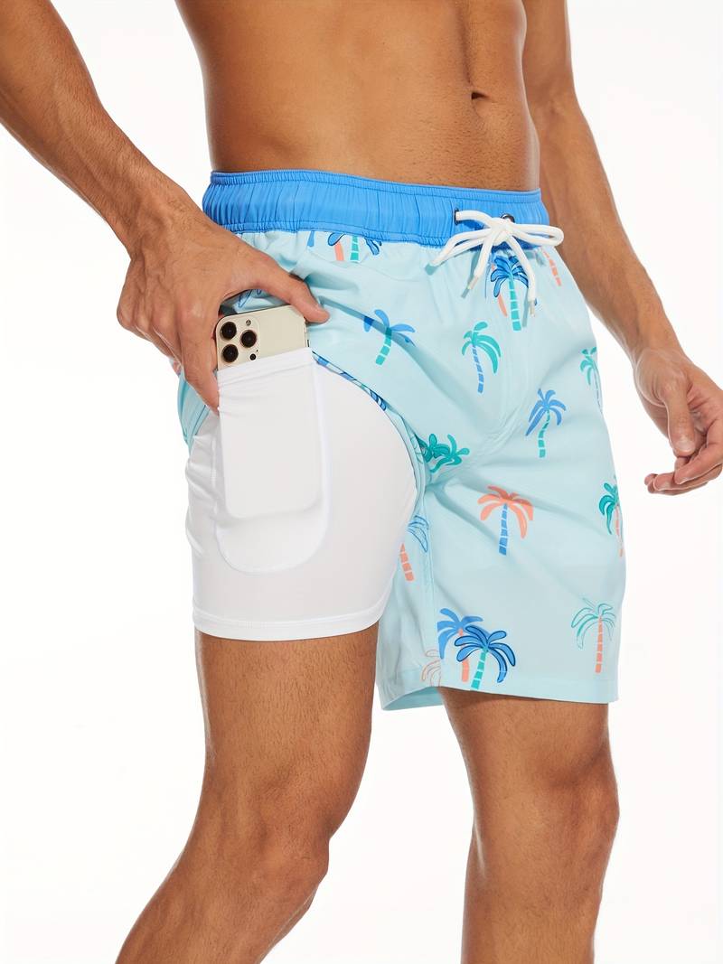 Herren Strandshorts Atmungsaktiv Schnell Trocknend Komfortabel Freizeit 4