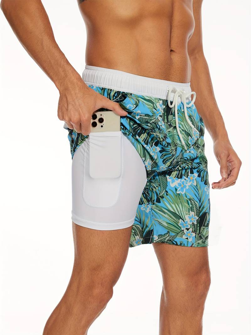 Herren Strandshorts Atmungsaktiv Schnell Trocknend Komfortabel Freizeit 5