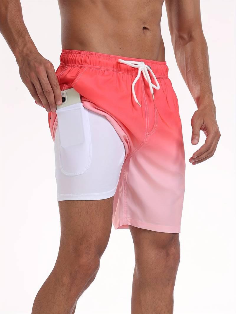 Herren Strandshorts Atmungsaktiv Schnell Trocknend Komfortabel Freizeit 9