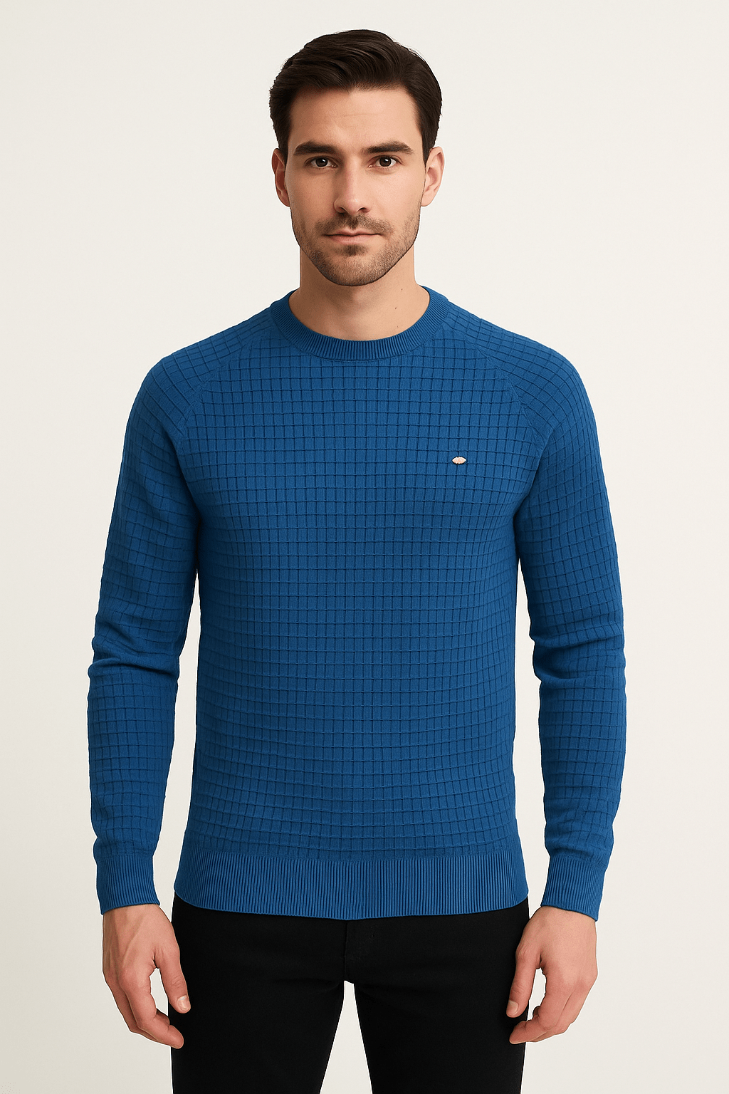 Herren Sweatshirt Lässig Strukturiert Atmungsaktiv 2
