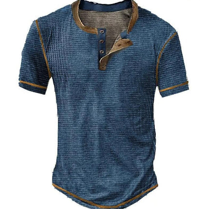 Herren T-Shirt Vintage Stil Langarm Baumwolle Komfortabel 1