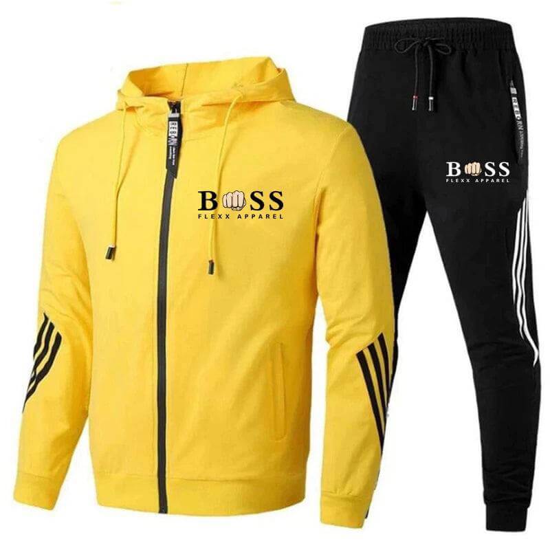 Herren Trainingsanzug Atmungsaktiv 2-teiliges Jogginganzug Set Polyester 11