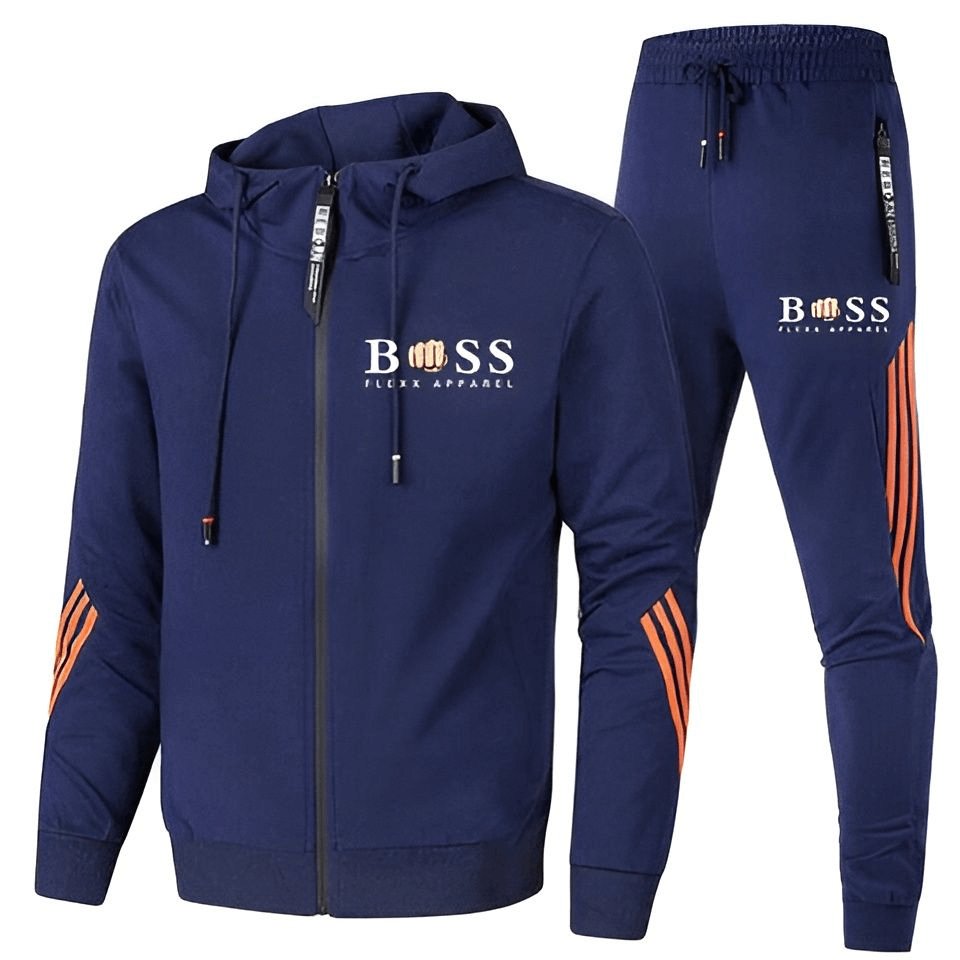 Herren Trainingsanzug Atmungsaktiv 2-teiliges Jogginganzug Set Polyester 2