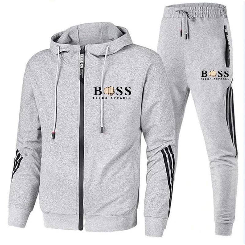 Herren Trainingsanzug Atmungsaktiv 2-teiliges Jogginganzug Set Polyester 3